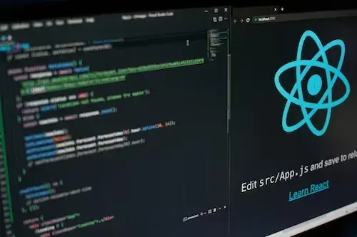 VS Code editor with React firmware source code